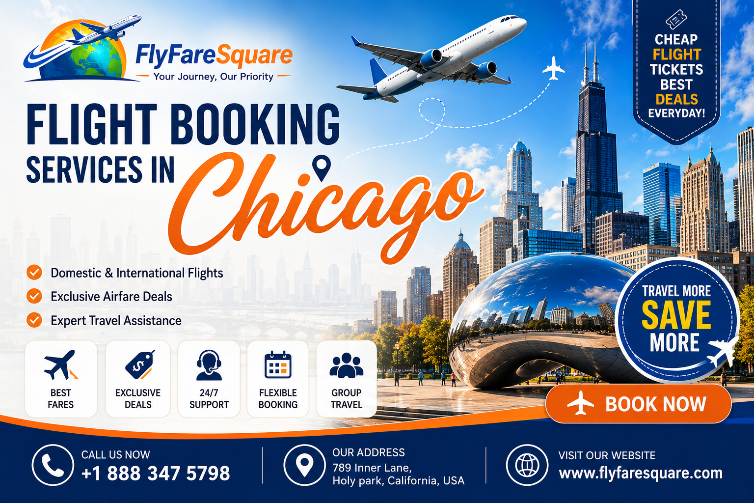 Flight Booking Services in Chicago